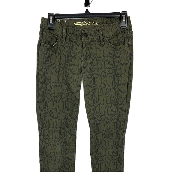 OLD NAVY Rockstar Women’s Printed Jeans Sz 4 Multi Colors Stretch Pockets - Picture 2 of 13